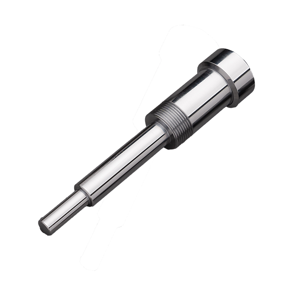 Example of a hard chrome-plated turned part manufactured with meviy.